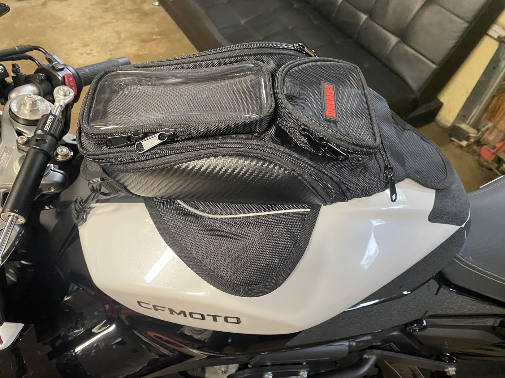Dracarys Motorcycle Tank Bag - Oxford Saddle Black Motorbike Bag - Strong Magnetic Bag for Honda Yamaha Suzuki Kawasaki Harley customer photo 1