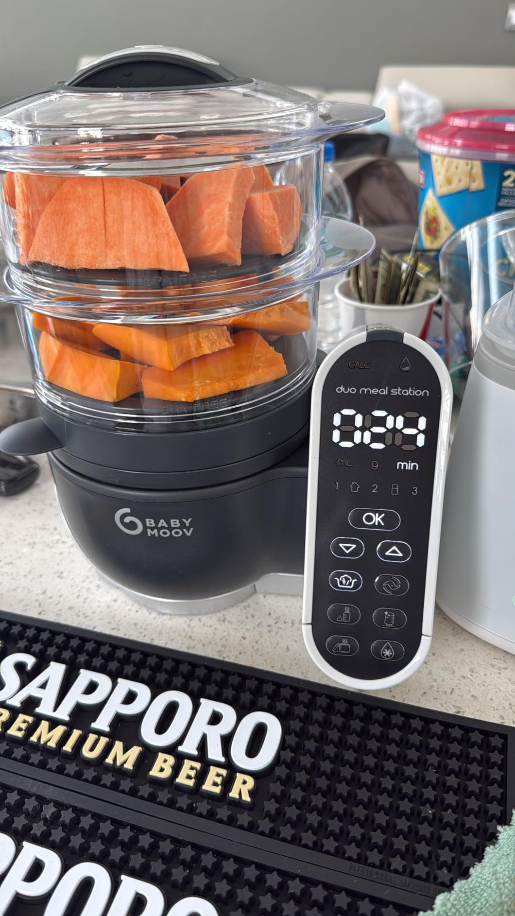 Babymoov Duo Meal Station 6-in-1 Baby Food Maker - Steams, Blends, Warms, Defrosts, Sterilizes customer photo 1