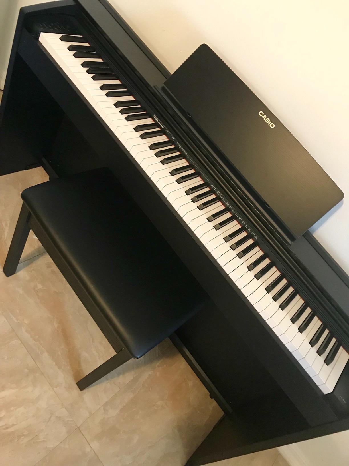 Casio PX-870 Privia Digital Piano - Black Bundle with Furniture Bench, Headphones, Instructional Book, Online Lessons, Instructional DVD, and Austin Bazaar Polishing Cloth customer photo 2