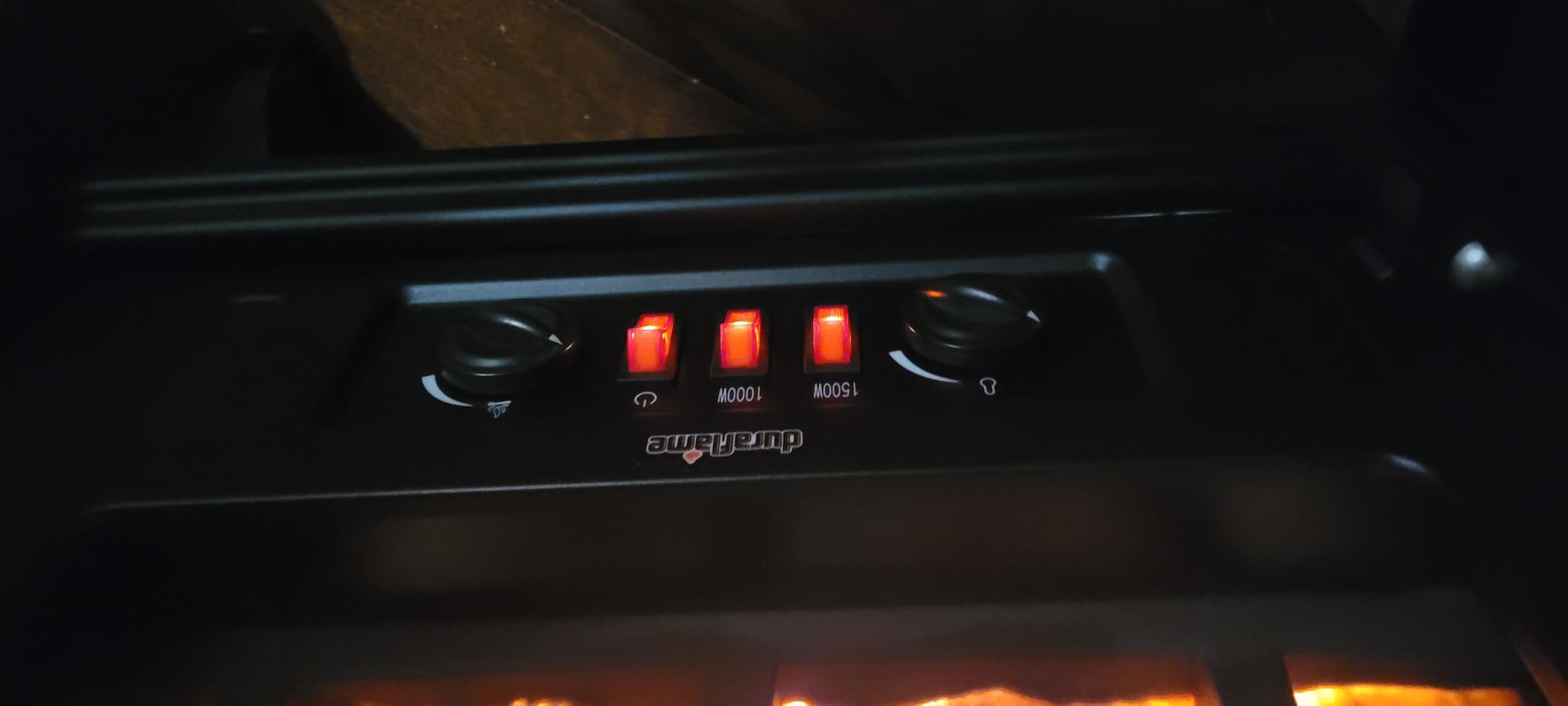 duraflame 3D Infrared Quartz Electric Fireplace Stove Heater, Black customer photo 2