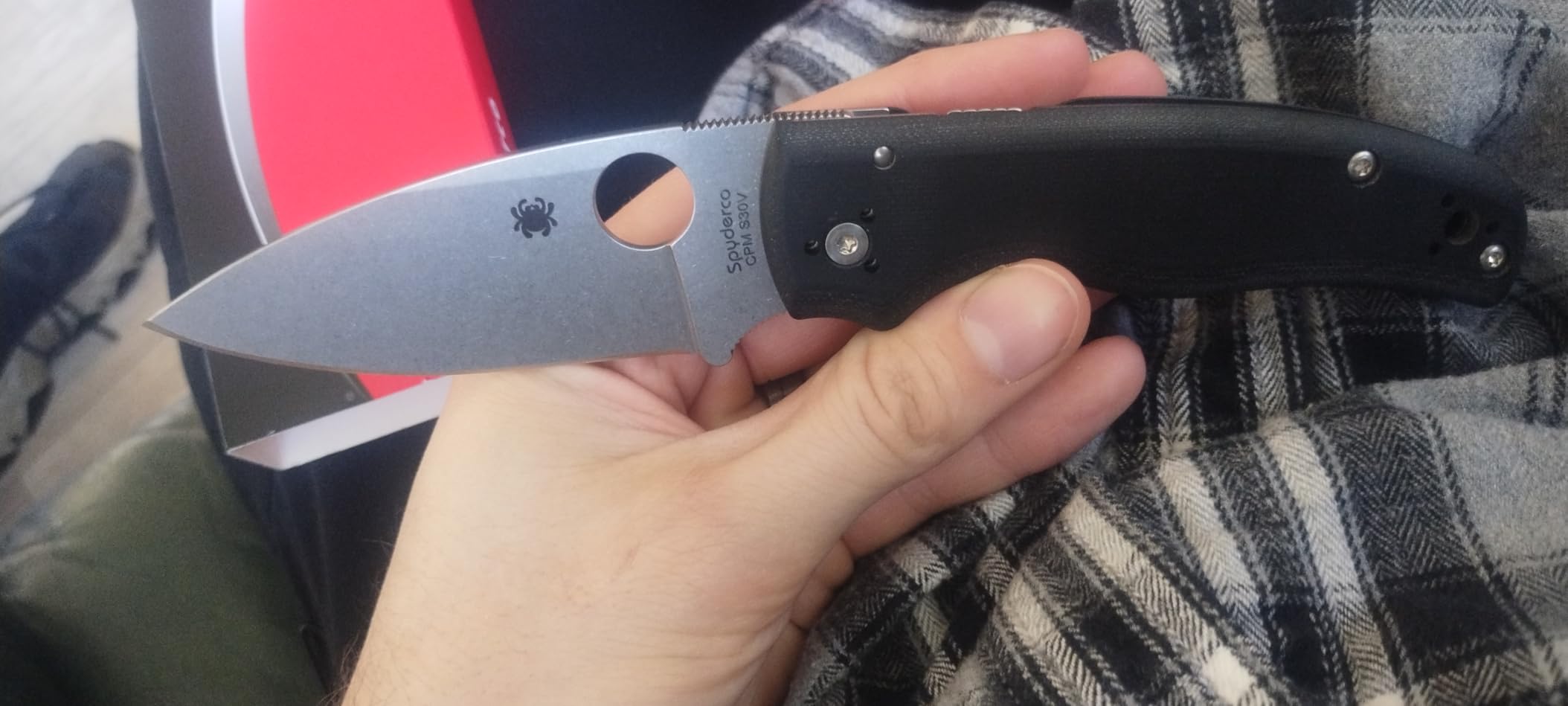 Spyderco Shaman Folding Pocket Knife, 3.5