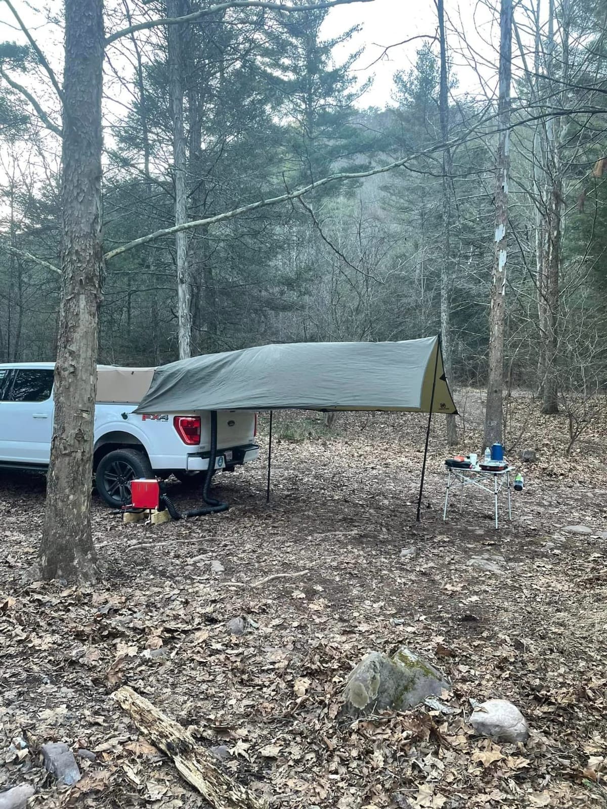 OneTigris Bulwark Camping Tarp, 100% Waterproof Bushcraft Shelter, Lightweight Hammock Rain Fly Portable Anti UV Large customer photo 1