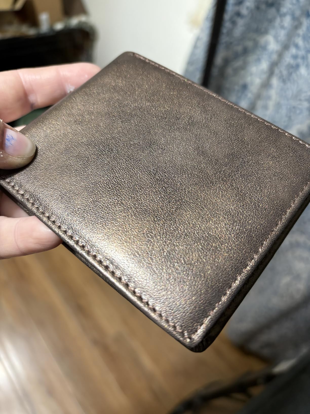 HIMI Wallet for Men-Genuine Leather RFID Blocking Bifold Stylish Wallet With 2 ID Window customer photo 2