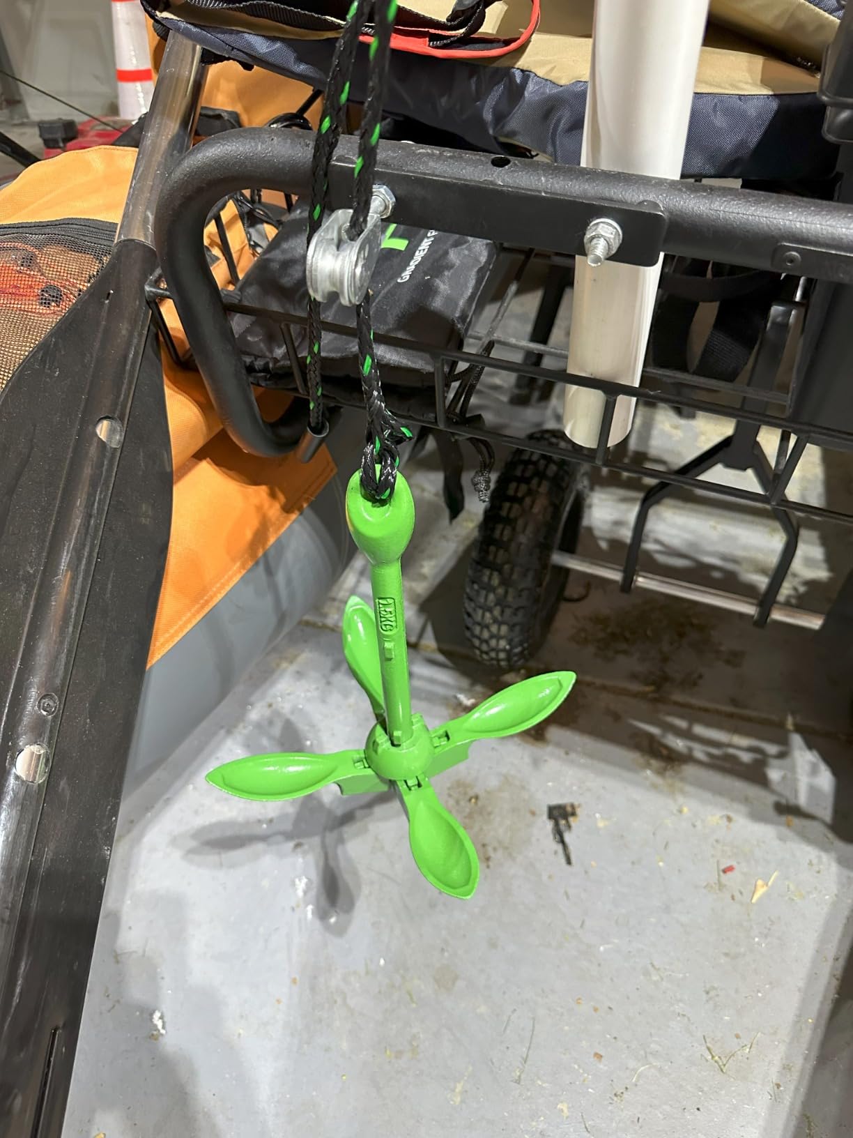 Gradient Fitness Kayak Anchor Kit | Paddle Board Accessories, Small Boat, SUP Jet Ski Accessories and Canoe Anchors, Jetski Accessory, PWC Anchor | Gradient Fitness boat anchor kit for paddle boards, SUPs, canoes, jet ski, and small boats, heavy duty for drift fishing. customer photo 2