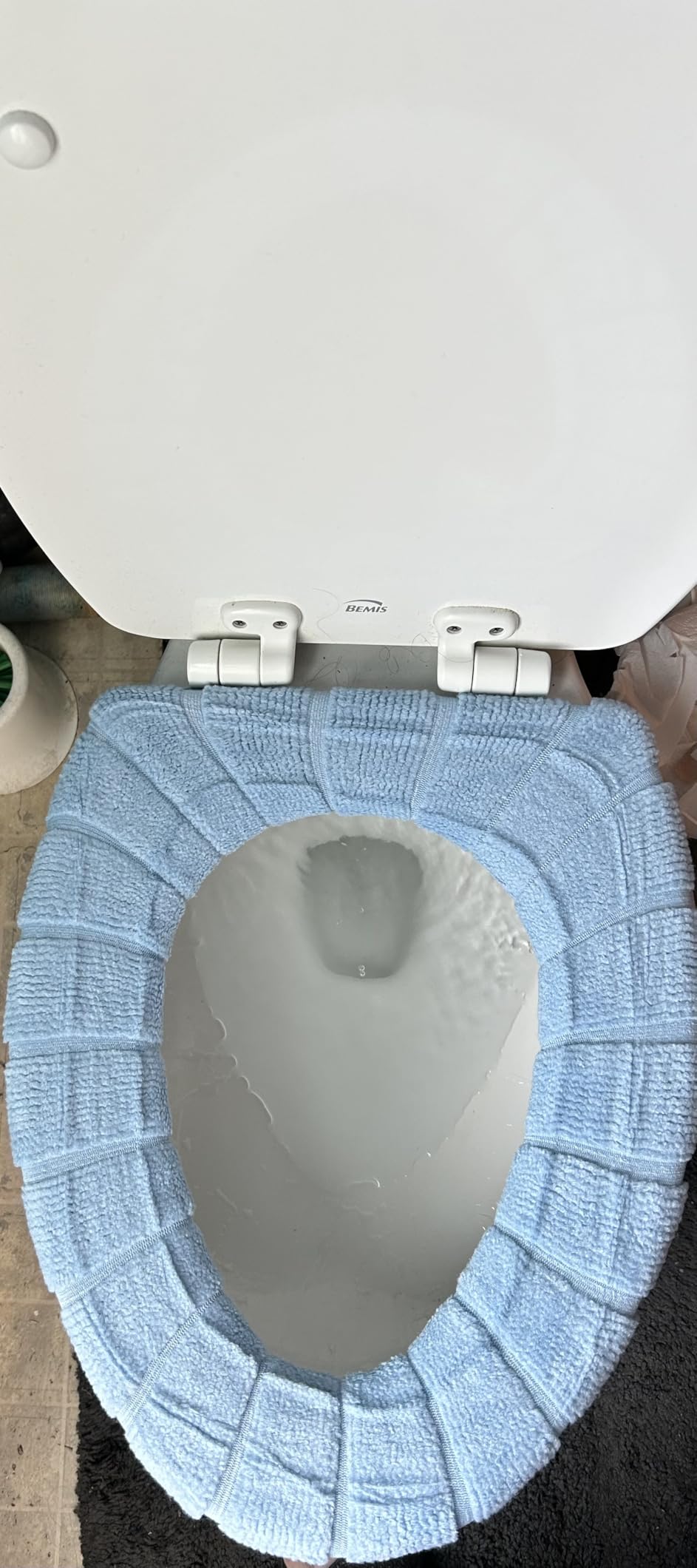 Warm Soft Toilet Seat Cover, Thick Stretchable Washable Bathroom Pad, 3PCS customer photo 1