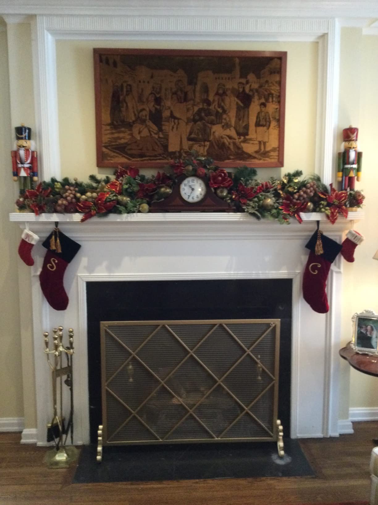 Christopher Knight Home Howell Single Panel Iron Fireplace Screen, Gold customer photo 1