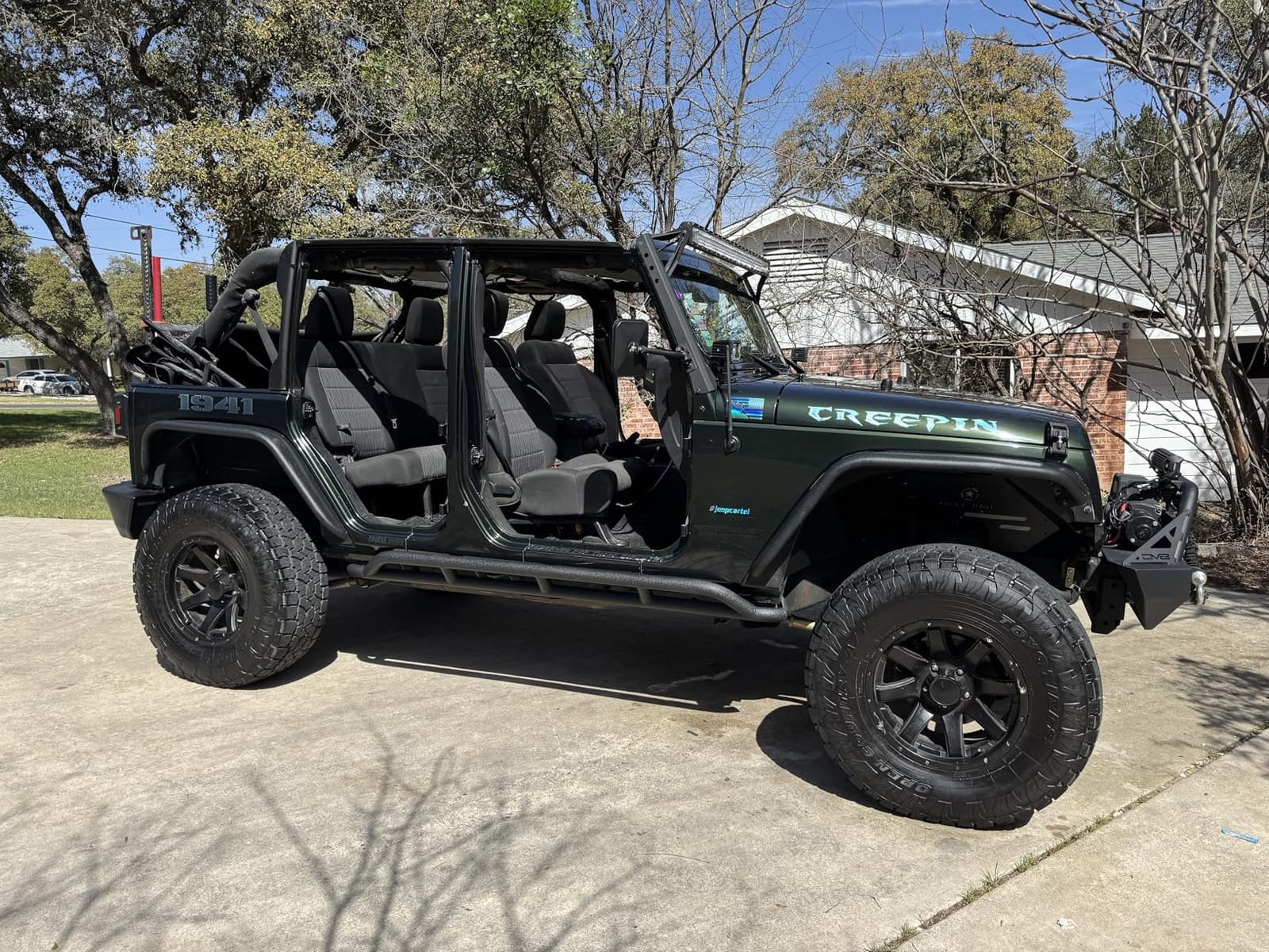 Hooke Road Wrangler JK Rock Slider Nerf Bars Running Boards for 2007-2018 Jeep Wrangler JK Unlimited 4 Door (Pair) customer photo 1