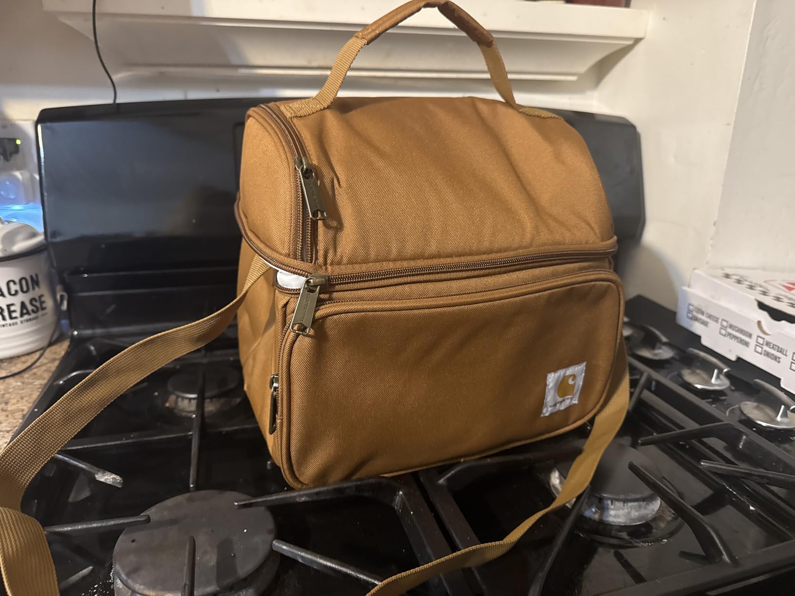 Carhartt Camping Cooler, Worksite Lunchbox, Soft Shell Lunch Bag for Construction Sites, Work and Everyday Use, Black customer photo 1