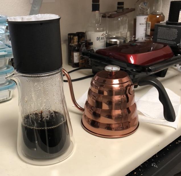 Fellow Stagg [XF] Plastic Free Pour-Over Coffee Maker Set, 1-2 Servings | Stainless Steel Dripper, Twenty Ounce Double Wall Glass Carafe, 30 Filters, Ratio Aid for Easy Dosing, Matte Black customer photo 2