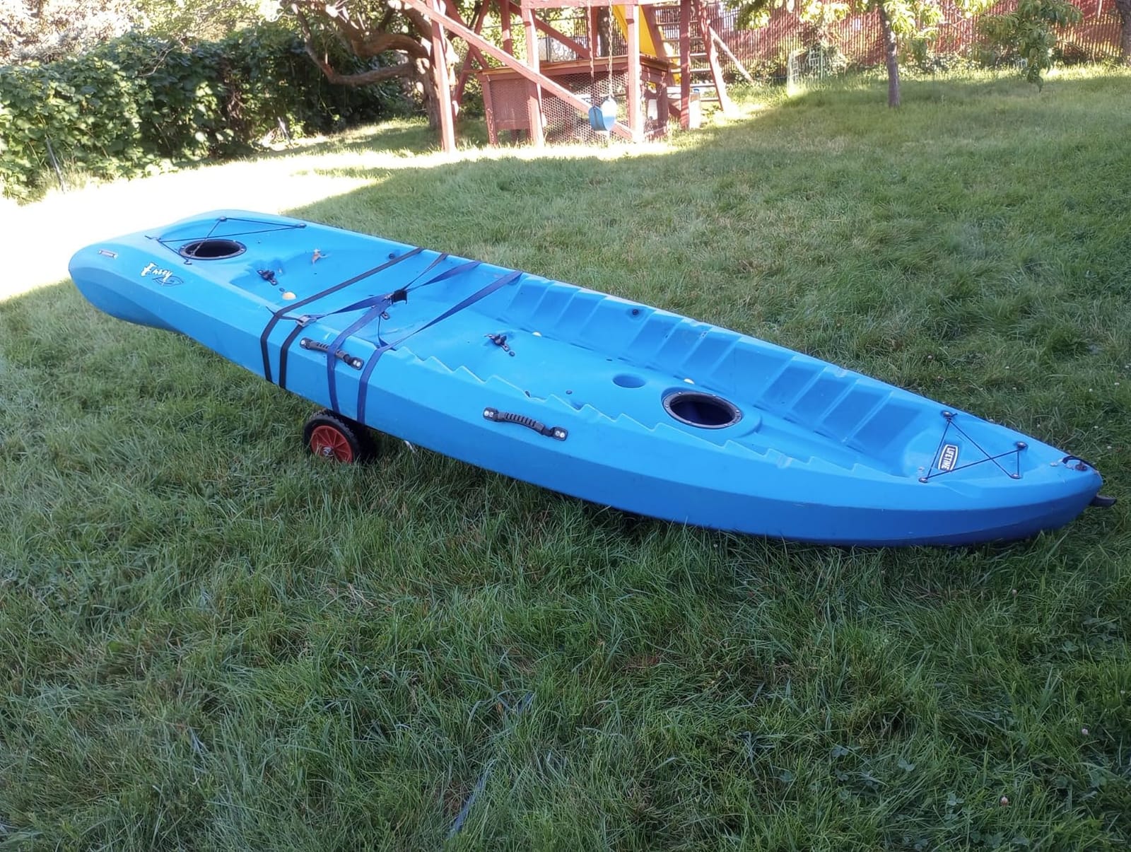 Kayak Cart - 150 Lbs Capacity Canoe Dolly with Airless Tires, Foldable Aluminum Frame, and Carrying Bag for Personal Watercraft by Rad Sportz (Orange) customer photo 1