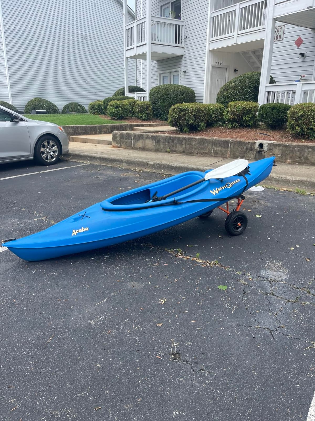 Kayak Cart - 150 Lbs Capacity Canoe Dolly with Airless Tires, Foldable Aluminum Frame, and Carrying Bag for Personal Watercraft by Rad Sportz (Orange) customer photo 2