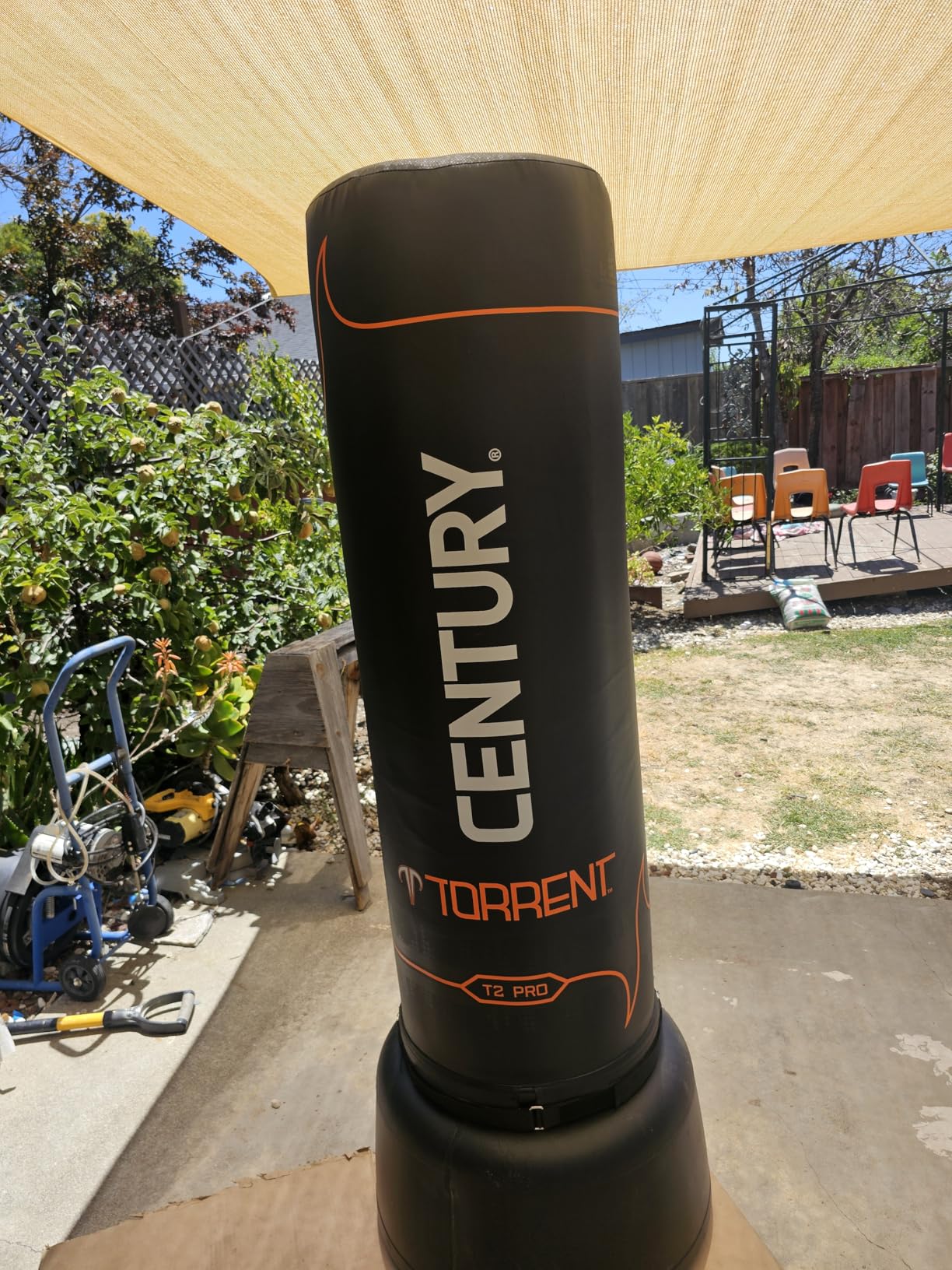 Century Torrent Freestanding Punching Bags - T1 or T2 Options | Black Free Standing Training Heavy Bag | Ideal for Martial Arts, Boxing, Kickboxing and Cardio Workouts customer photo 1