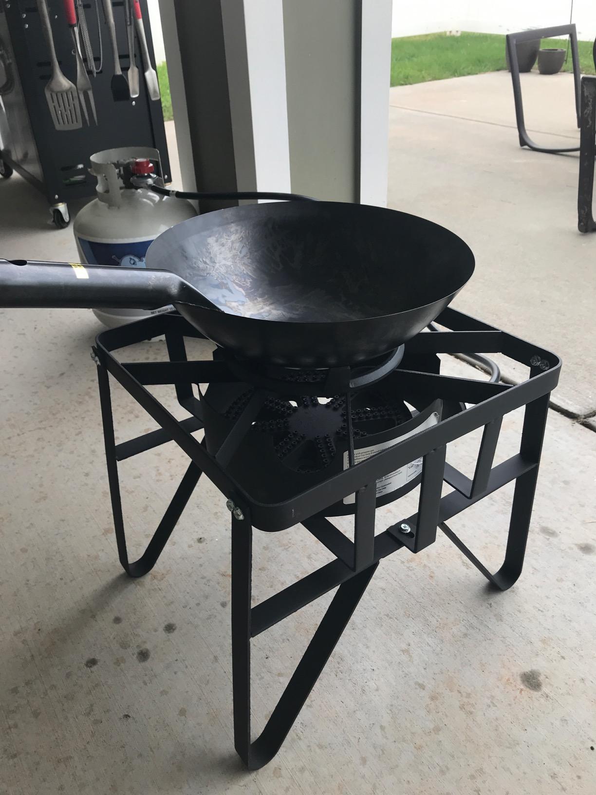 Concord Deluxe Banjo Single Propane Burner, 200,000 BTU Portable Outdoor Stove for Camping Cooking/Home Brewing/Making Sauces, 16 Square customer photo 1