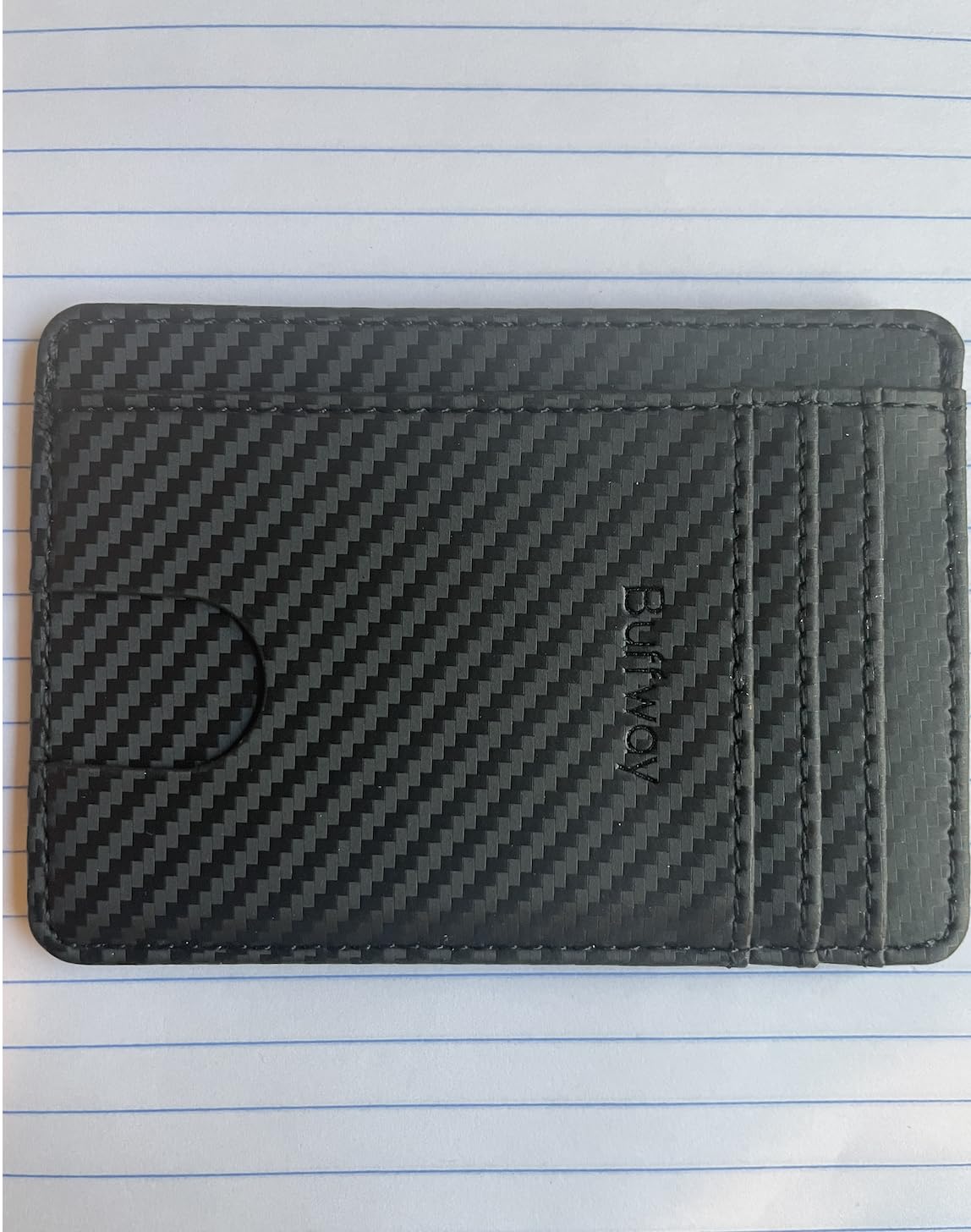 Slim Minimalist Front Pocket RFID Blocking Leather Wallets for Men and Women - Alaska Brown customer photo 1