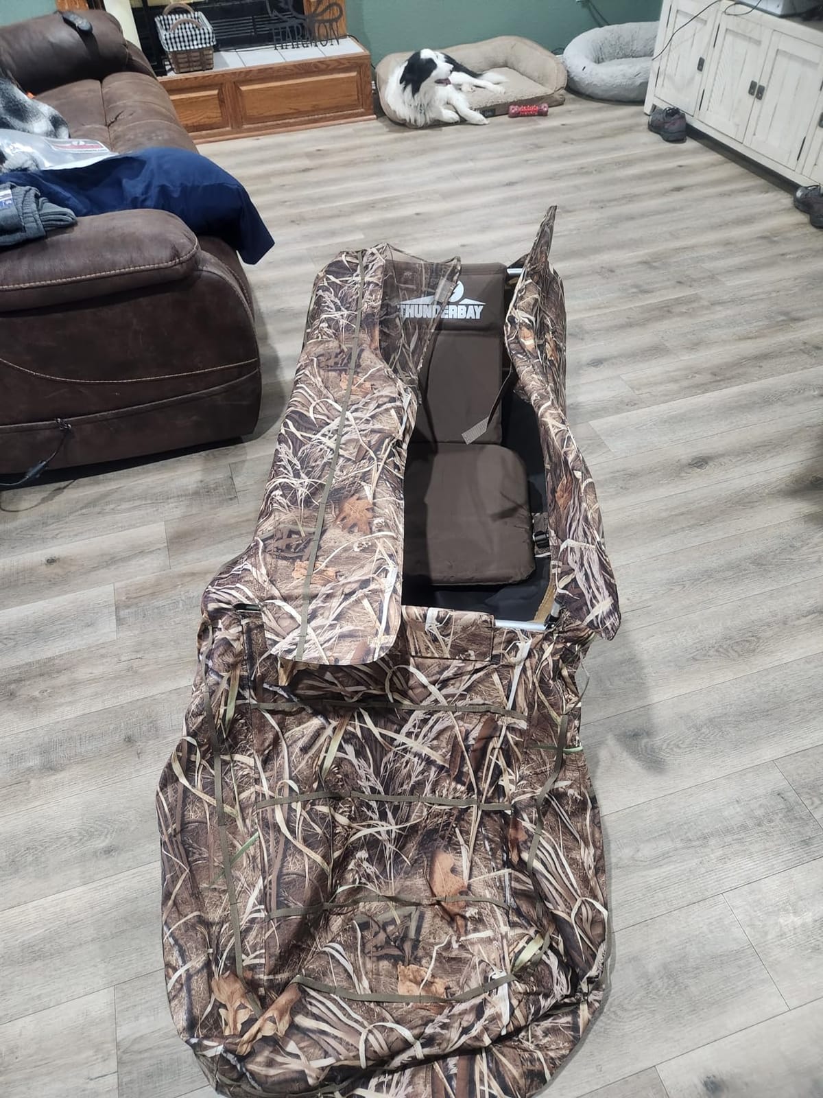 THUNDERBAY Waterfowl Layout Hunting Blind, Waterfowl Field Hunting Blind for Duck Hunting, Aluminum Frame Duck Blind customer photo 2