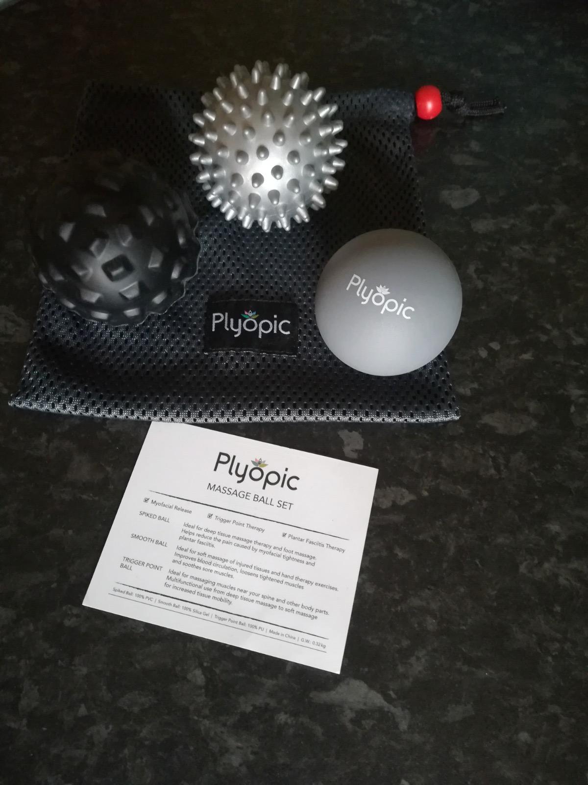 Plyopic Massage Ball Set for Deep Tissue Muscle Massage, Myofascial Release, Trigger Points, Mobility, Plantar Fasciitis - Eliminate Muscle Tension & Tightness in Your Back Neck Foot customer photo 1