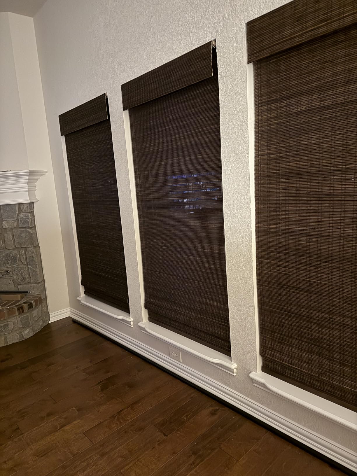 ARLO BLINDS Sheer Bamboo Roman Shades with Valance - Tuscan, 34