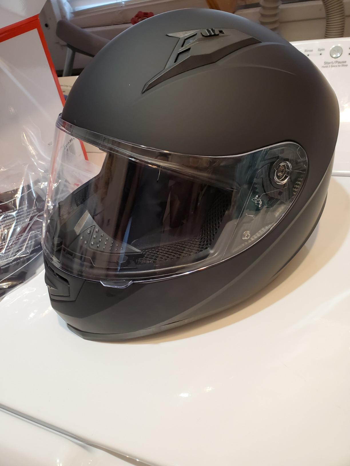 GLX GX11 Compact Full Face Motorcycle Helmet w/ Tinted Visor, DOT | The Art of Snug Comfort, Streamlined customer photo 2
