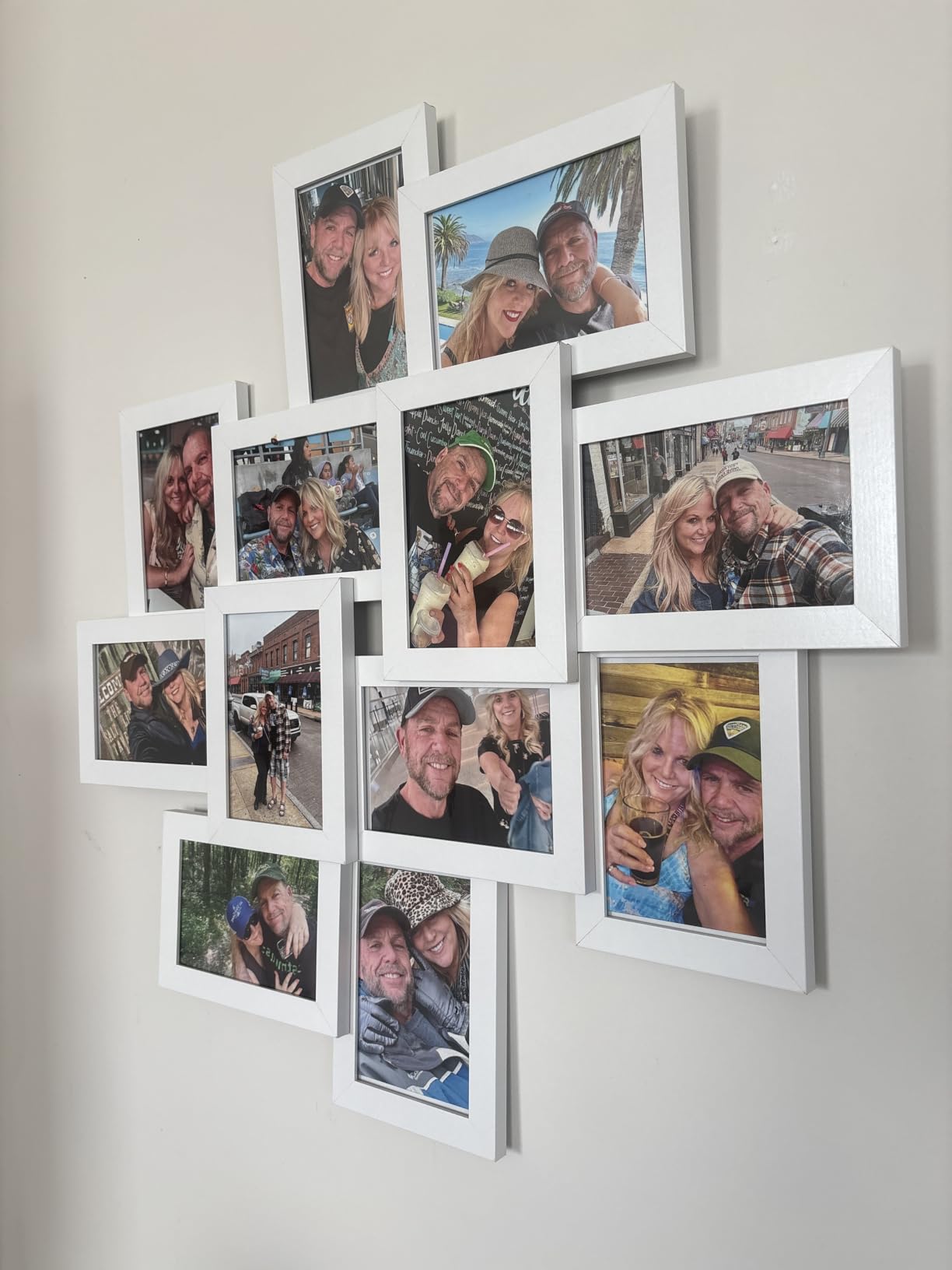 SONGMICS 4x6 Picture Frames Collage Wall Decor, 12-Pack | Photo Collage Frame, Multi Picture Frame Set with Glass Front, Hanging Display, Ink Black URPF22BK customer photo 2