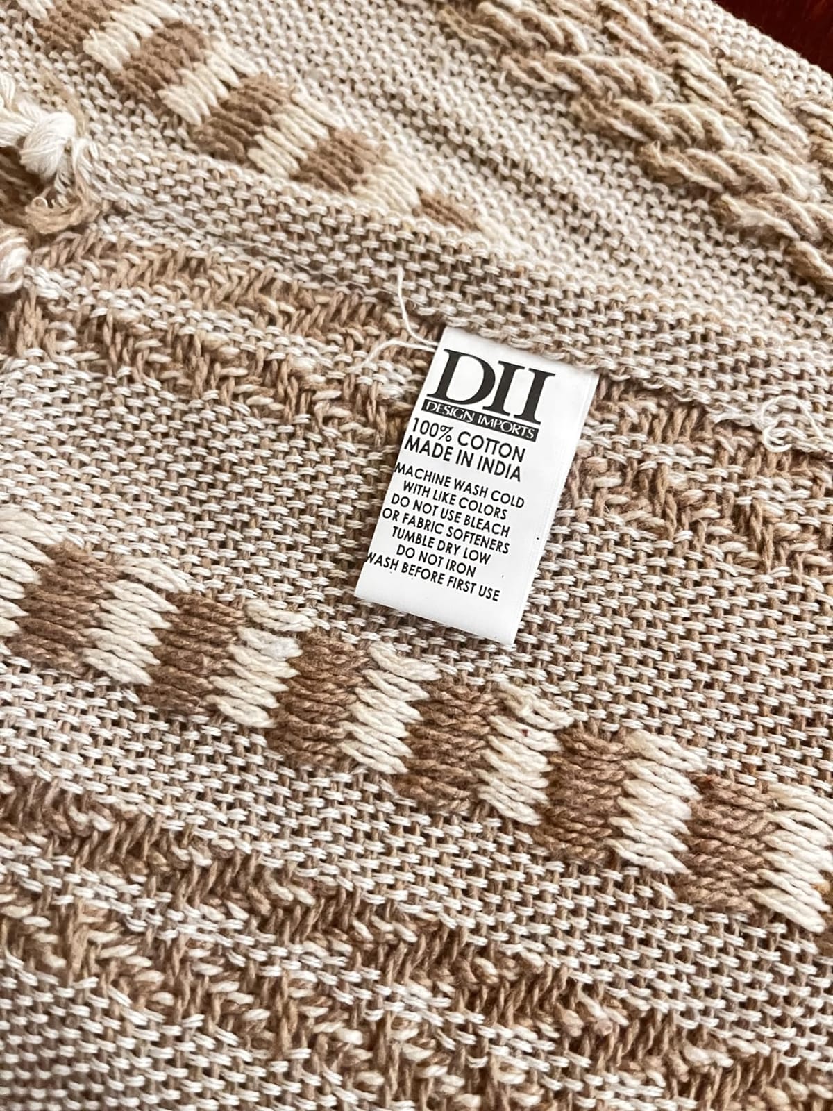 DII Braided Stripe Table Runner, 15x72 with 2.5