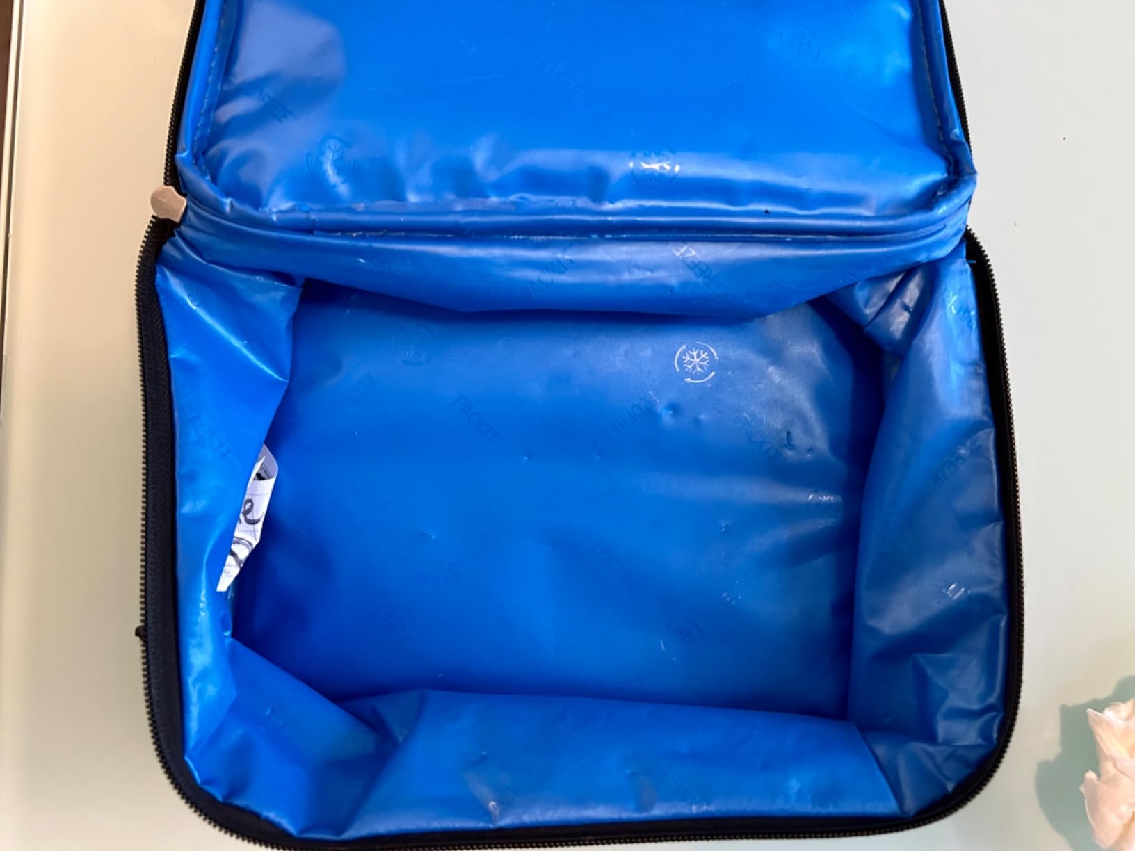 PackIt Lunch Box Freezable Classic Black Built-in ice packs EcoFreeze Technology Zip Closure Zip front pocket Side-release buckle handle Collapsible Reusable customer photo 1