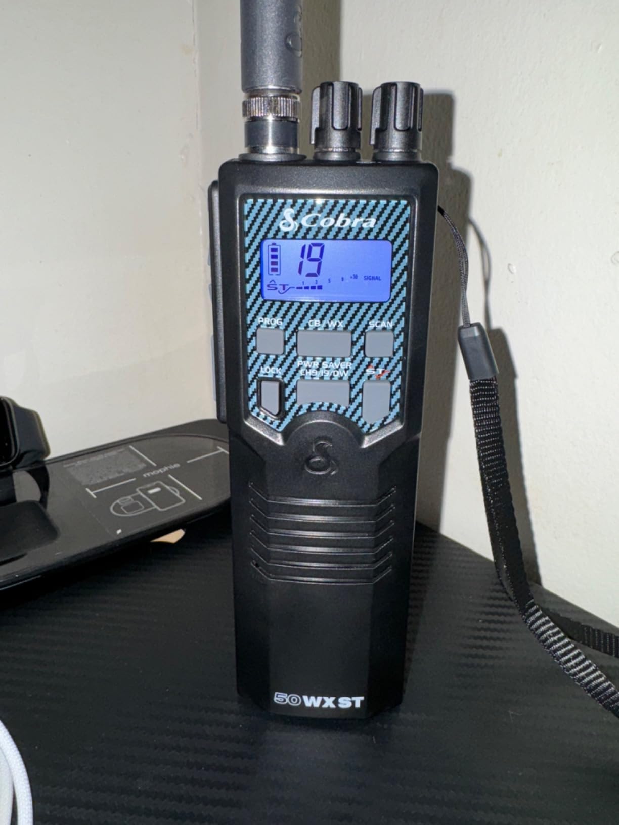 Cobra HH50WXST Handheld CB Radio - Emergency Radio with Access to Full 40 Channels and NOAA Alerts, Earphone Jack, 4 Watt Power Output, Noise Reduction and Dual Channel Monitoring, Black customer photo 1