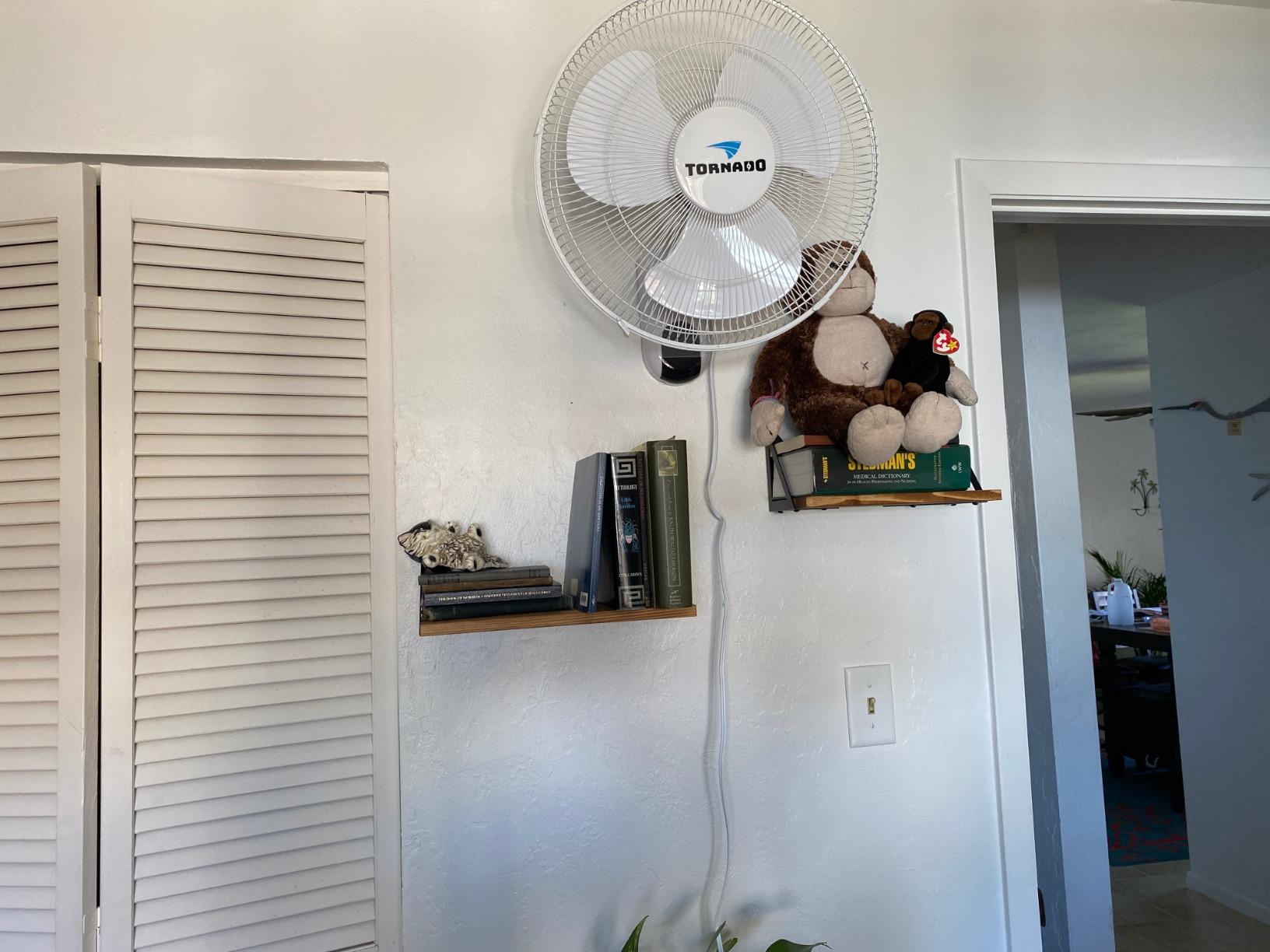 Tornado 2 Pack 16 Inch Wall Mounted Fan for Home, 90° Oscillating, Remote Control, 3 Speed 2650 CFM 6 FT Cord UL Safety Listed customer photo 1