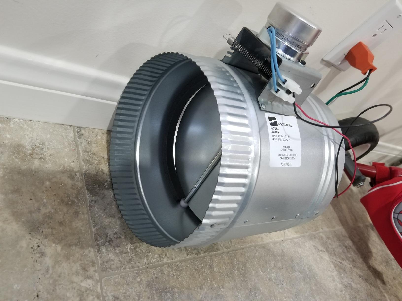 Suncourt 10-Inch NO 24V Motorized Damper with Transformer (ZO210) customer photo 1