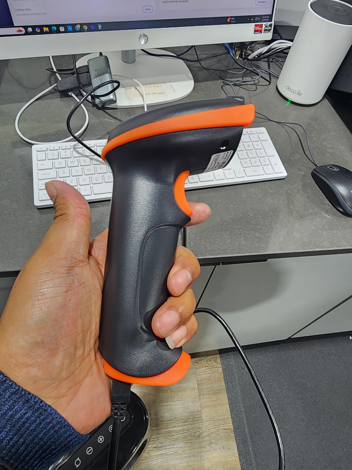 Tera Barcode Scanner Wireless 1D Laser Cordless Barcode Reader with Battery Level Indicator, Versatile 2 in 1 2.4Ghz Wireless and USB 2.0 Wired customer photo 1