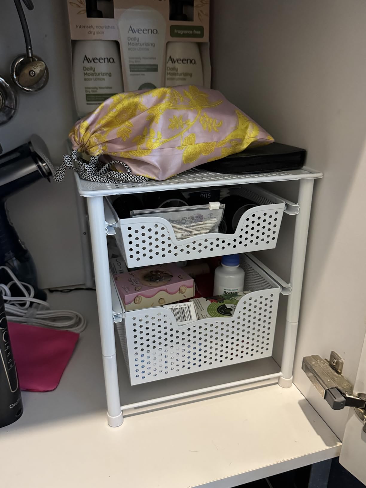 Simple Houseware Stackable 3 Tier Sliding Basket Organizer Drawer, Bronze customer photo 2