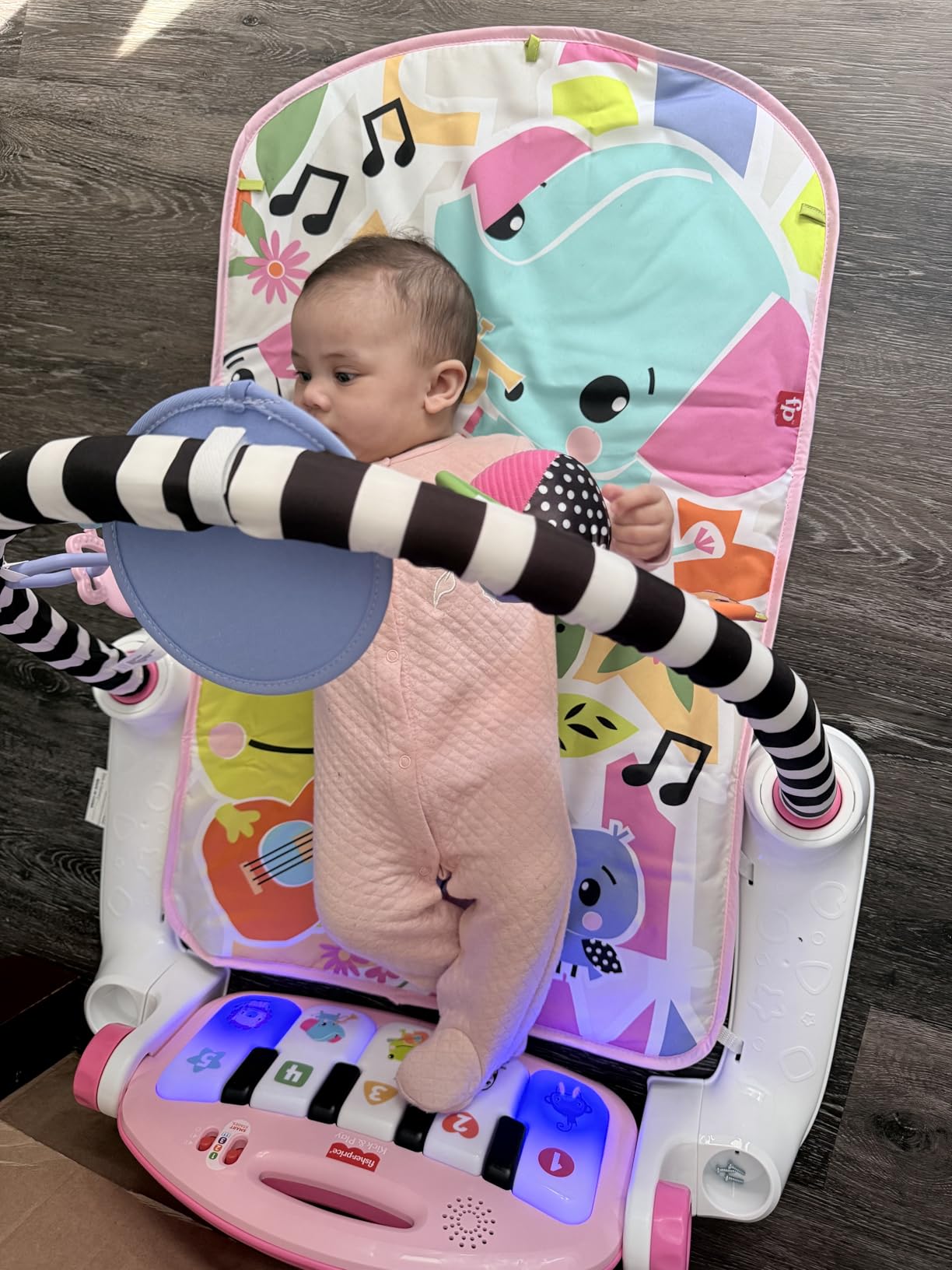 Fisher-Price Baby Playmat Deluxe Kick & Play Piano Gym for Learning & 2 Maracas Soft Rattles for Newborn to Toddler Play Ages 0+ Months customer photo 2