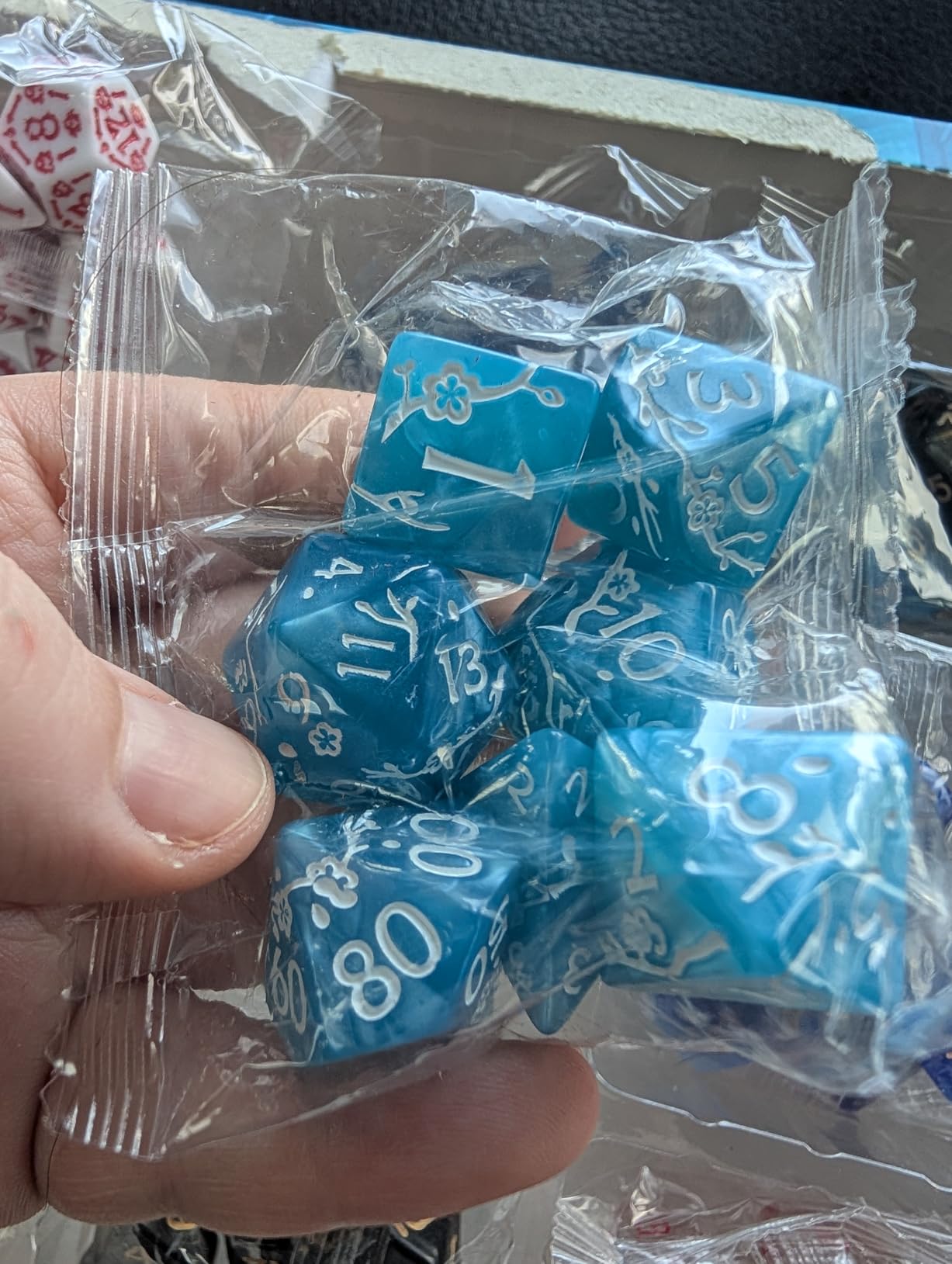 CiaraQ Polyhedral Dice Set - DND Role Playing Dice, Acrylic RPG Dice for Dungeons and Dragons customer photo 1