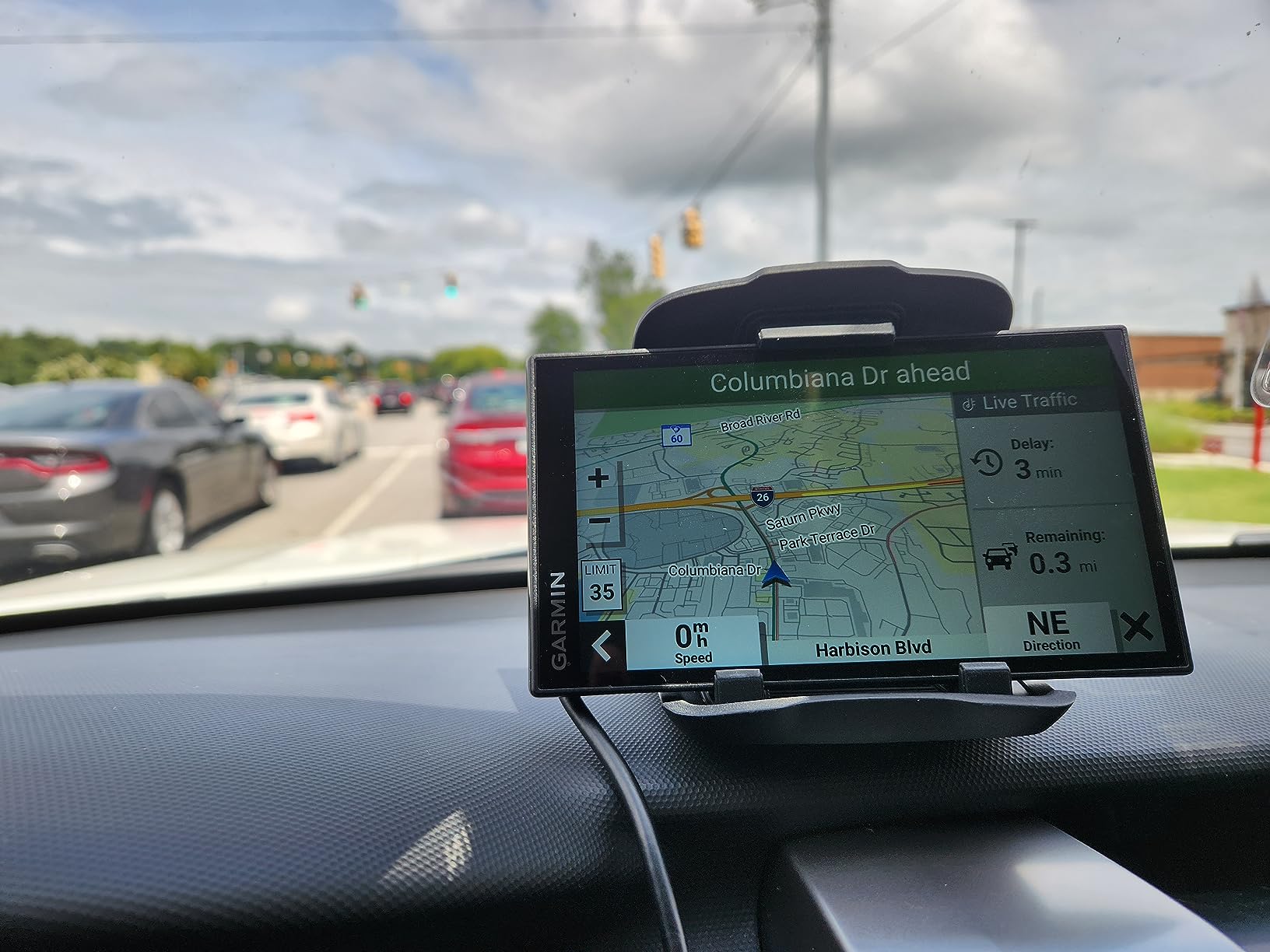 1Zero GPS Dash Mount [Matte Black Dock] for Garmin Nuvi Drive Dezl, Tomtom | 2-In-1 GPS Holder for Car, Non-Slip Adhesive Dashboard Replacement Clamp Holder for iPhone Samsung Glaxy Phones Smartphone customer photo 2