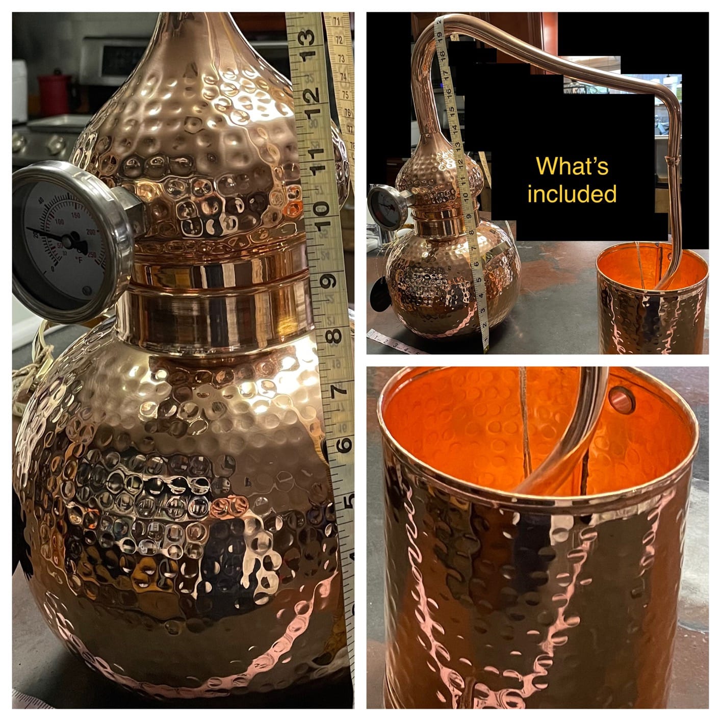 5 litres Pure Copper Alembic Still for Whiskey, Moonshine, Essential Oils by Copperholic customer photo 2