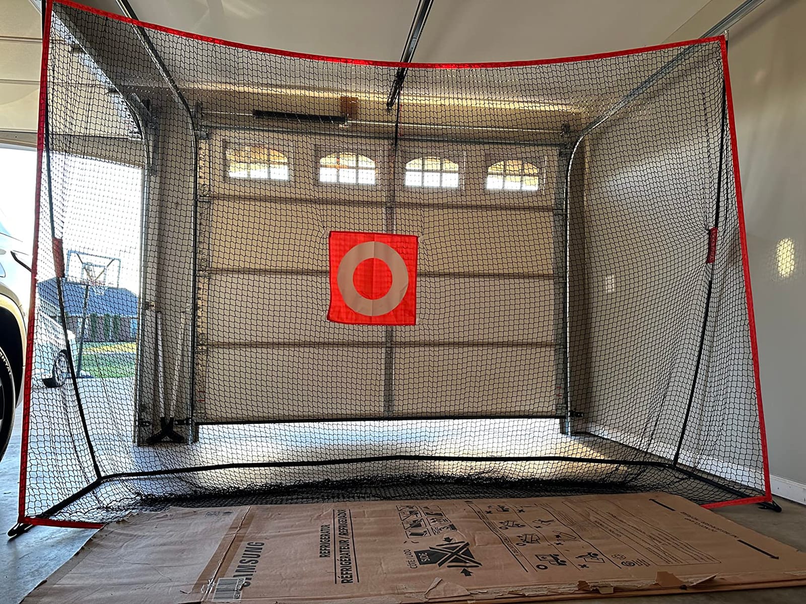 GoSports Golf Practice Hitting Net - Choose Between Huge 10 x 7 ft or 7 x 7 ft Nets - Personal Driving Range for Indoor or Outdoor Use - Designed by Golfers for Golfers customer photo 1