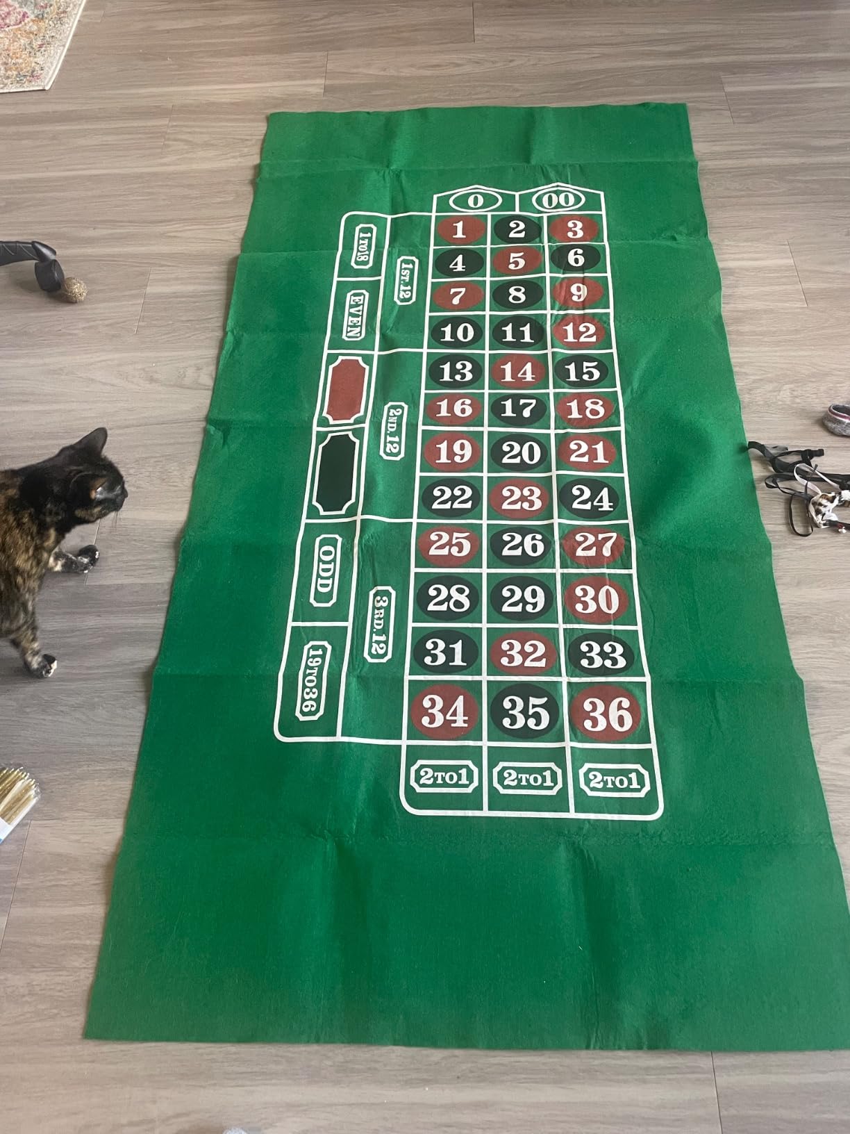 Blackjack Table Top Felt Layout - 36