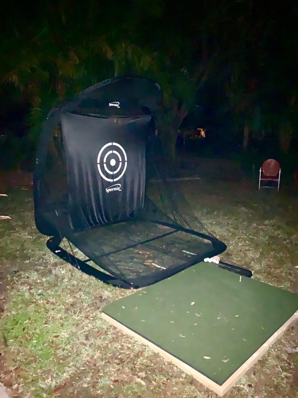Spornia Spg-7 Golf Practice Net - Automatic Ball Return System w/Target Sheet, Two Side Barrier customer photo 2