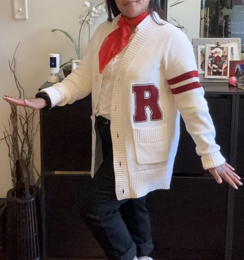 Mens 1950s Letterman Varsity Cardigan Sweater customer photo 1