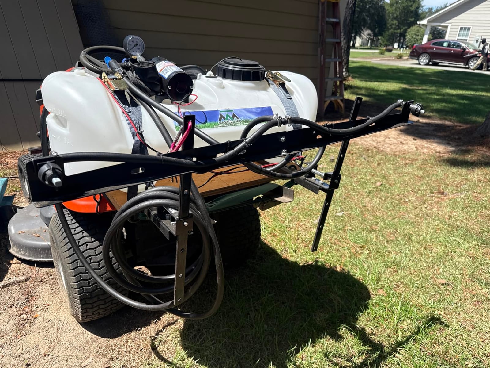 Master Mfg 15-Gallon ATV Broadcast Sprayer - 7ft Swath, 2.2GPM, 70PSI Max customer photo 2