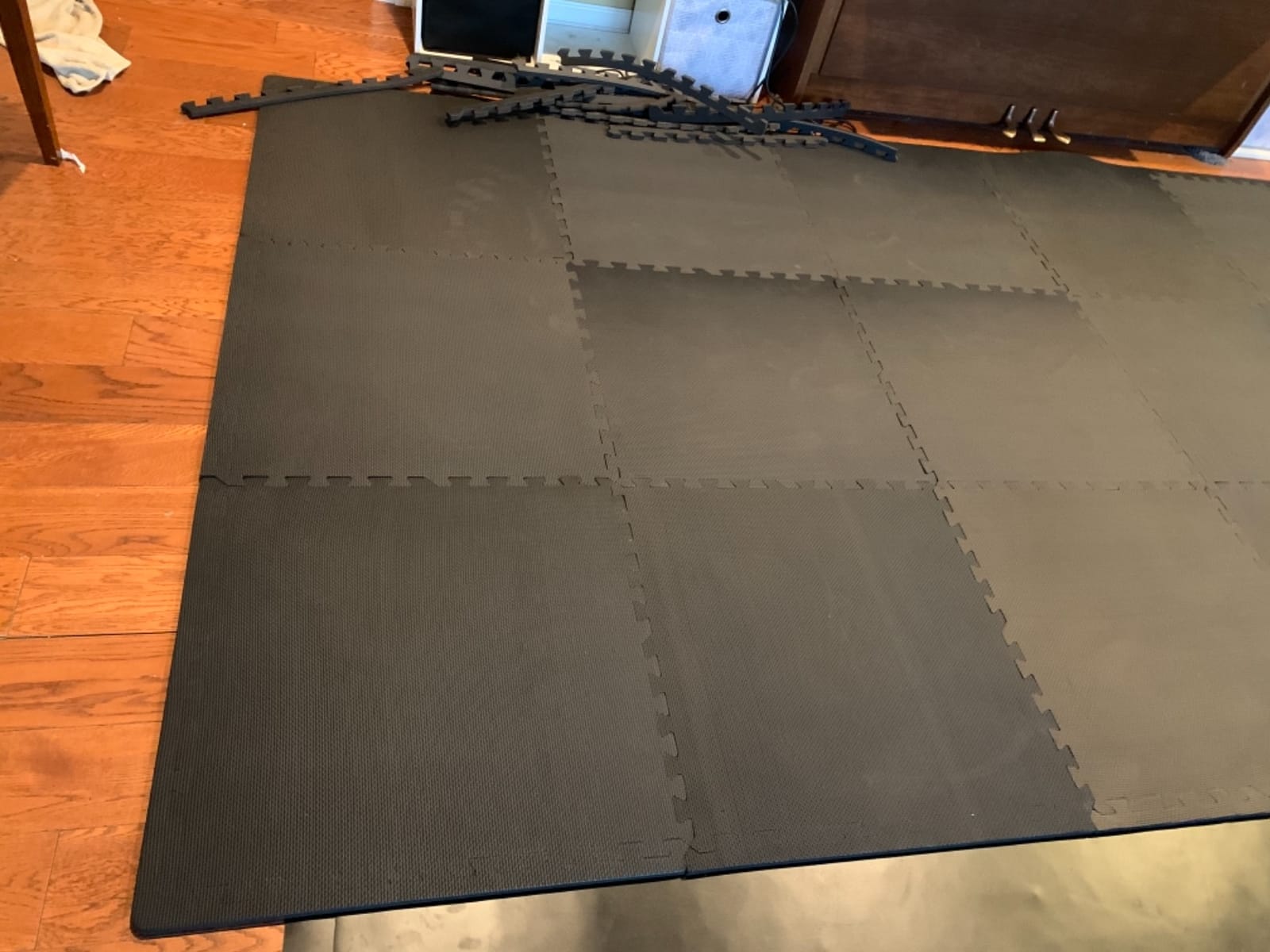 Alvas Matlay Dance Floor, 6'x10', Gray/Black customer photo 2