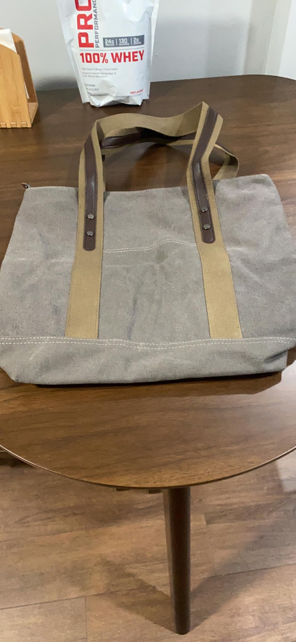 Sunshinejing Women's Canvas Shoulder Bags Retro Casual Handbags Work Bag Tote Purses customer photo 2