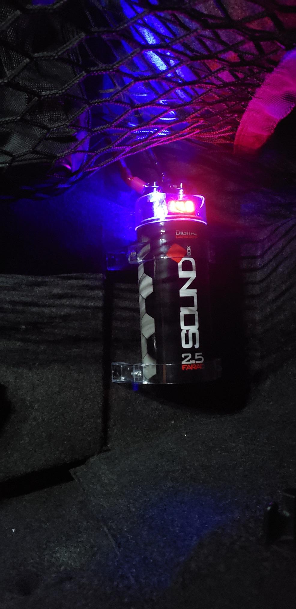 SoundBox 4 Gauge Amp Kit Amplifier Install Wiring & 2.5 Farad Digital Capacitor, 2300W Peak customer photo 1