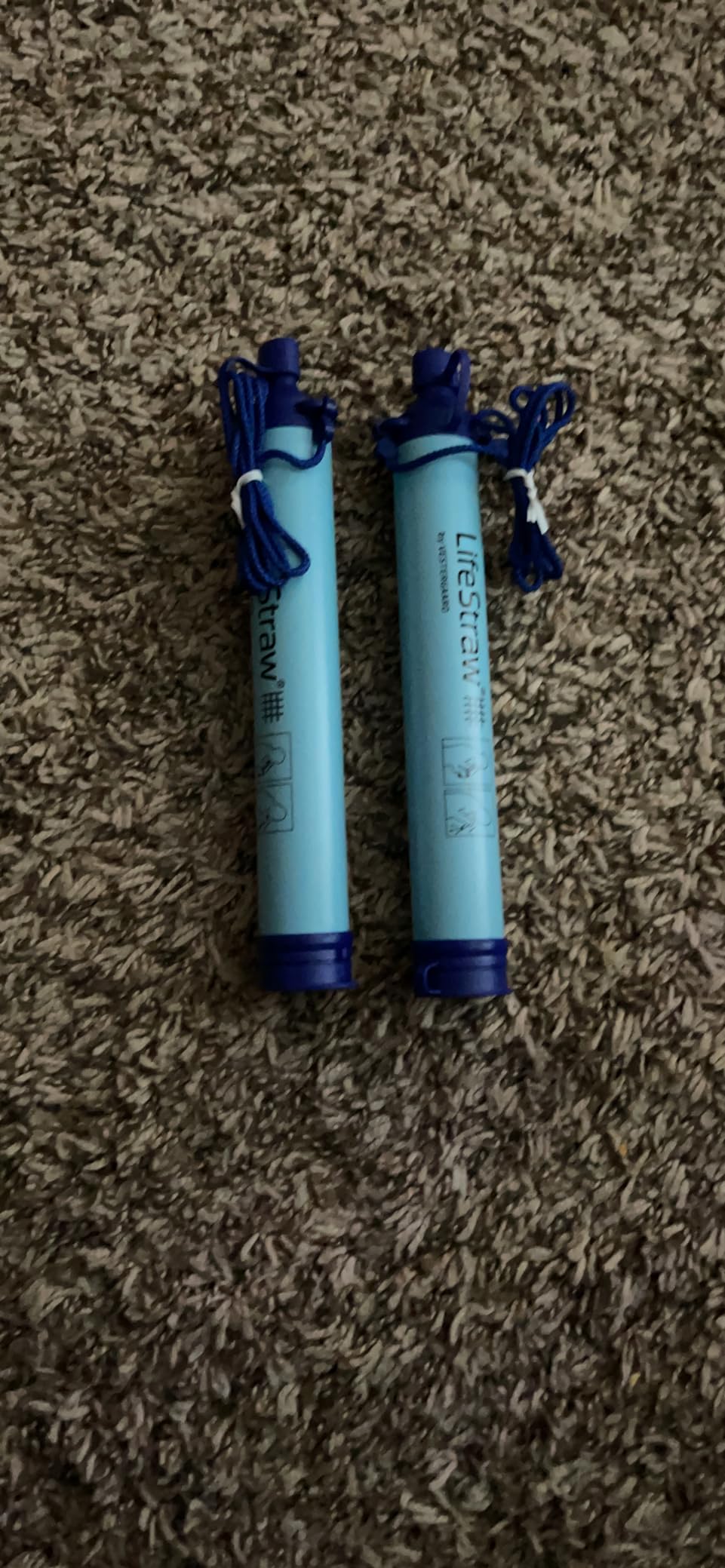 LifeStraw Personal Water Filter for Hiking, Travel and Emergency, Blue, 2PK customer photo 1
