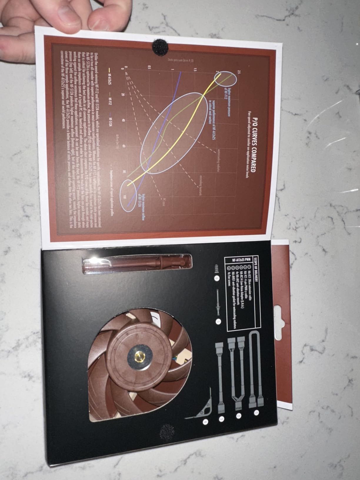 Noctua NF-A12x25 PWM, High-Performance Quiet Fan 120mm | High Airflow and Static Pressure Low Noise 25mm Thick Fan for Coolers/Radiators/Cases, Rich Accessory Kit, 2000rpm PWM customer photo 2