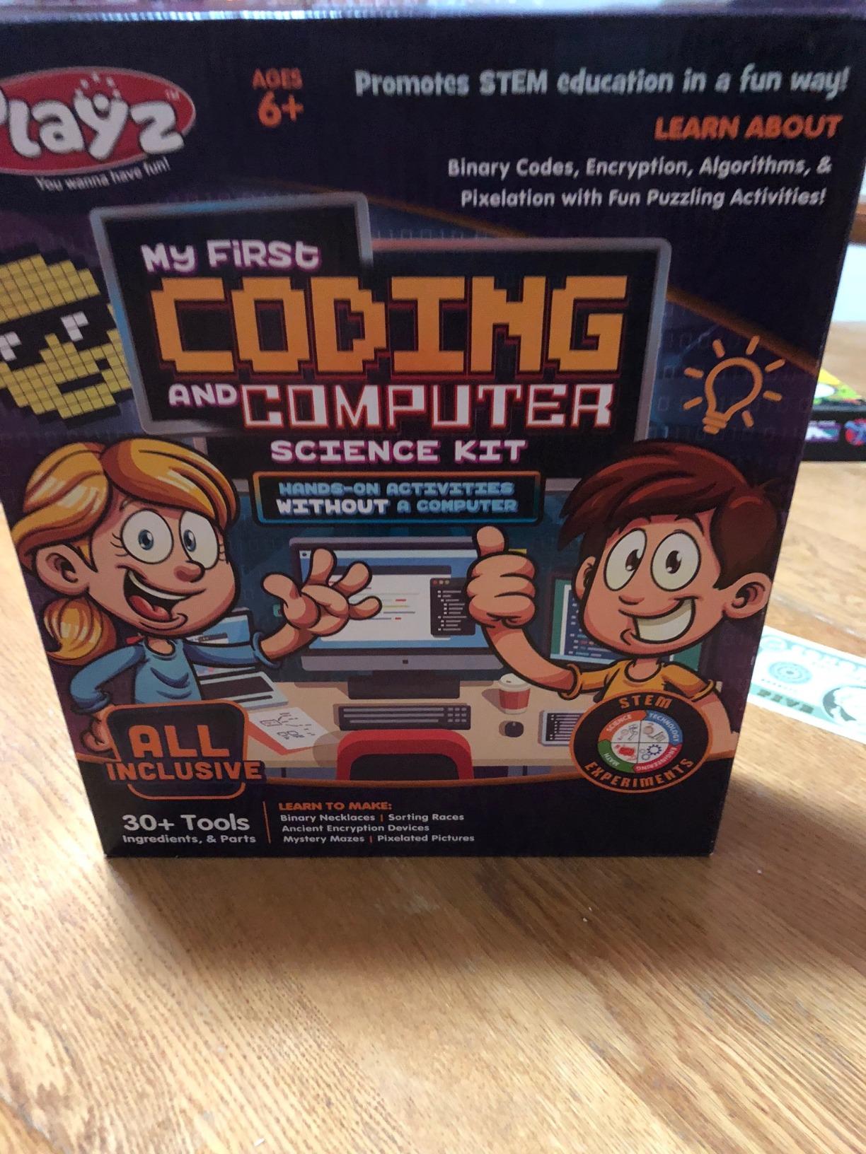 Playz Coding Learning kit, Educational Science Kits for Kids Age 8-12 | Computer Coding for kids STEM Activities Kit, kids Programming Coding Toys Gifts, DIY Technology STEM kit customer photo 2