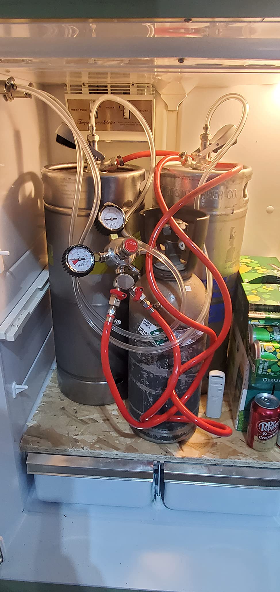 BACOENG 1-Tap Kegerator Kit, Complete Beer Tap Kit for Refrigerator with Stainless Steel Tap Probe and Hose & Parts, Keg Tap Kit for Home Bars, Parties, Commercial Use customer photo 1