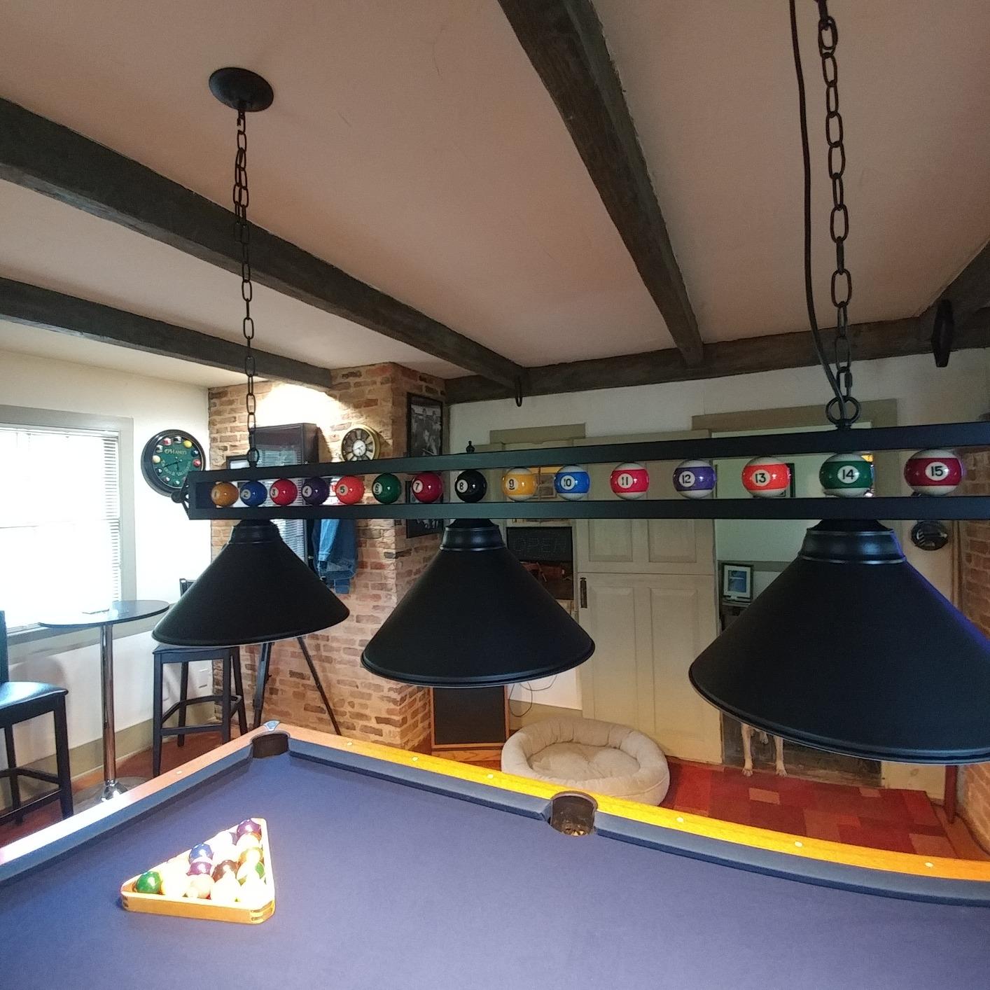 Wellmet 59 Inch Pool Table Light for Game Room with Billiards Decoration customer photo 2
