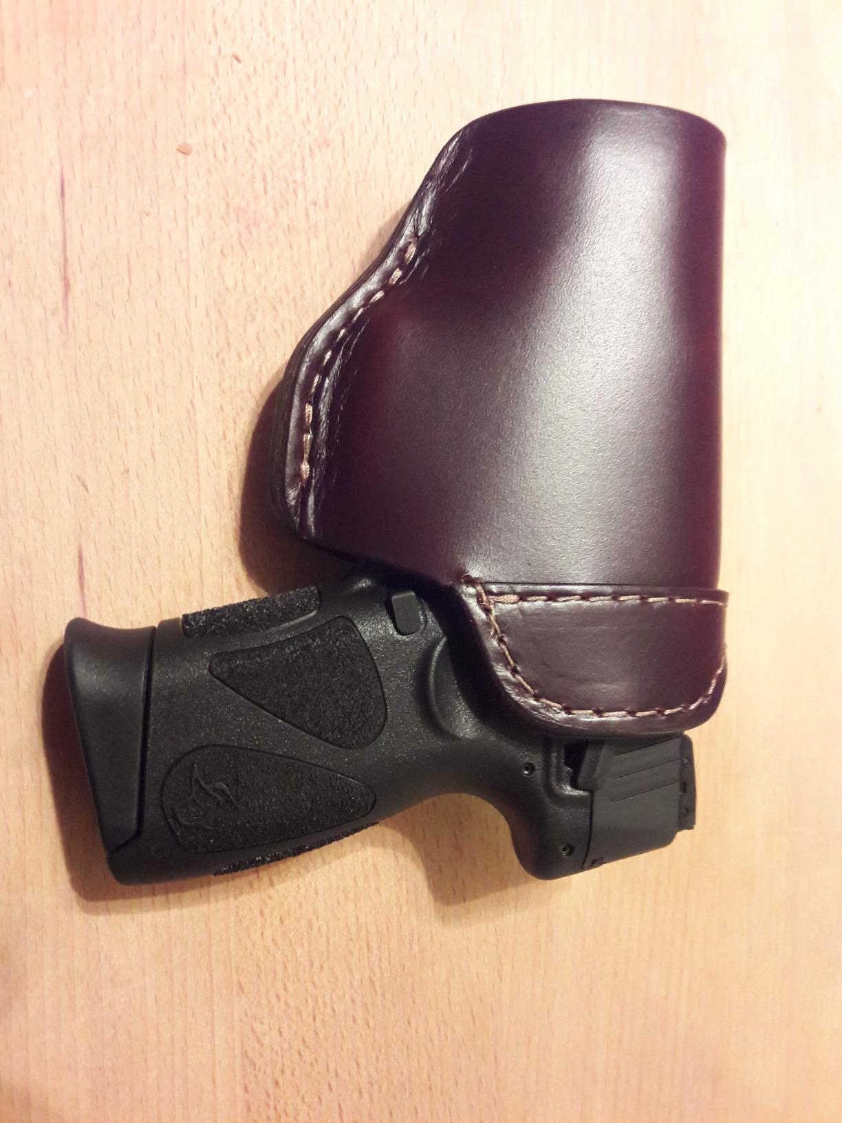 The Defender Leather IWB Holster | Made in USA | Fits Glock 17 19 19X 22 26 43 43X 45 customer photo 2