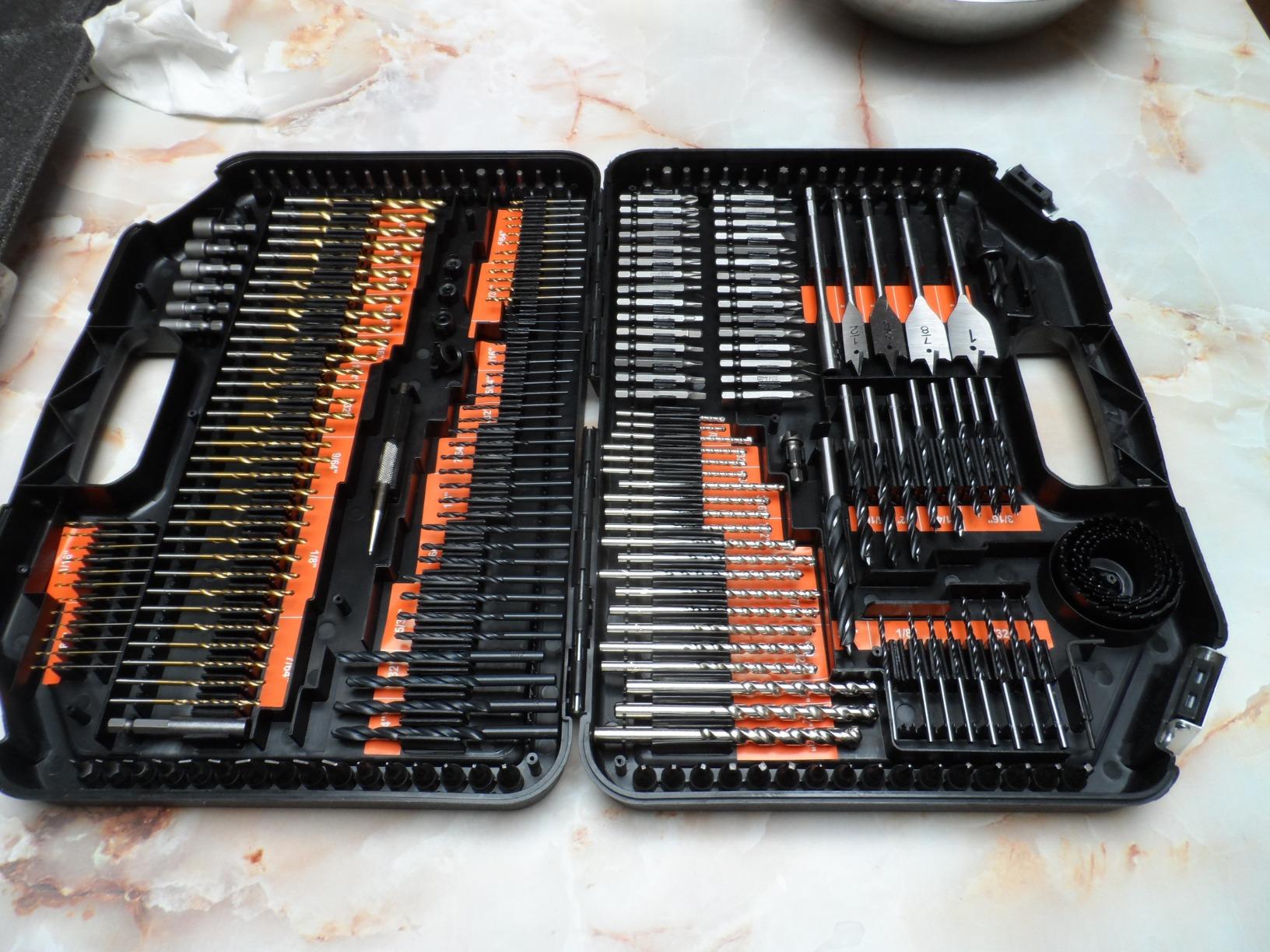 ENERTWIST Drill Bit Set, 246PCS Drill Bits, Driver Set with Portable Case | for Wood Metal Cement Drilling and Screw Driving, Full Combo Kit Assorted, Easy Storage, HSS Material Titanium Coated customer photo 1