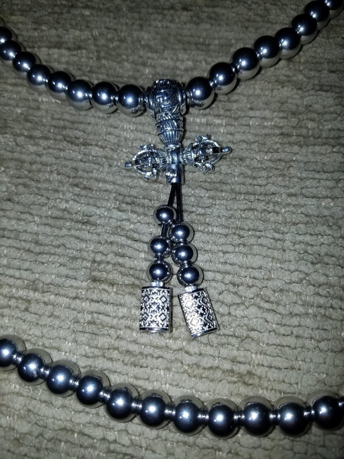 108 Destiny Nepal Prayer Full Metal Buddhism Bead Mala Necklace (full stainless steel) customer photo 2